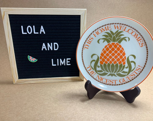 Lasting Memories Pineapple Welcome Plate